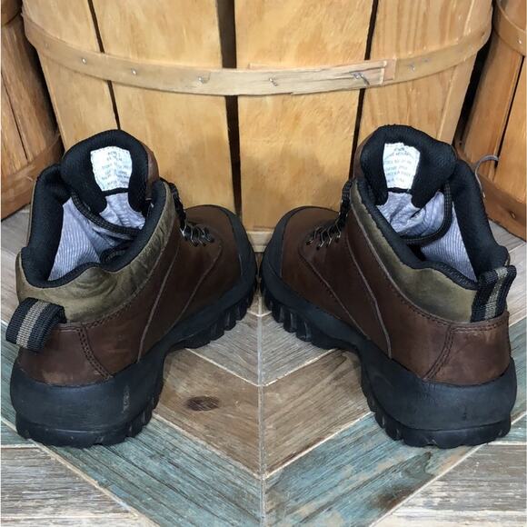 L.L. Bean GTX Brown Leather Goretex Waterproof Vibram Hiking Boots Womens 6.5 - Picture 7 of 10